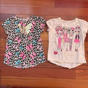Two girls size 8 T-shirts.
